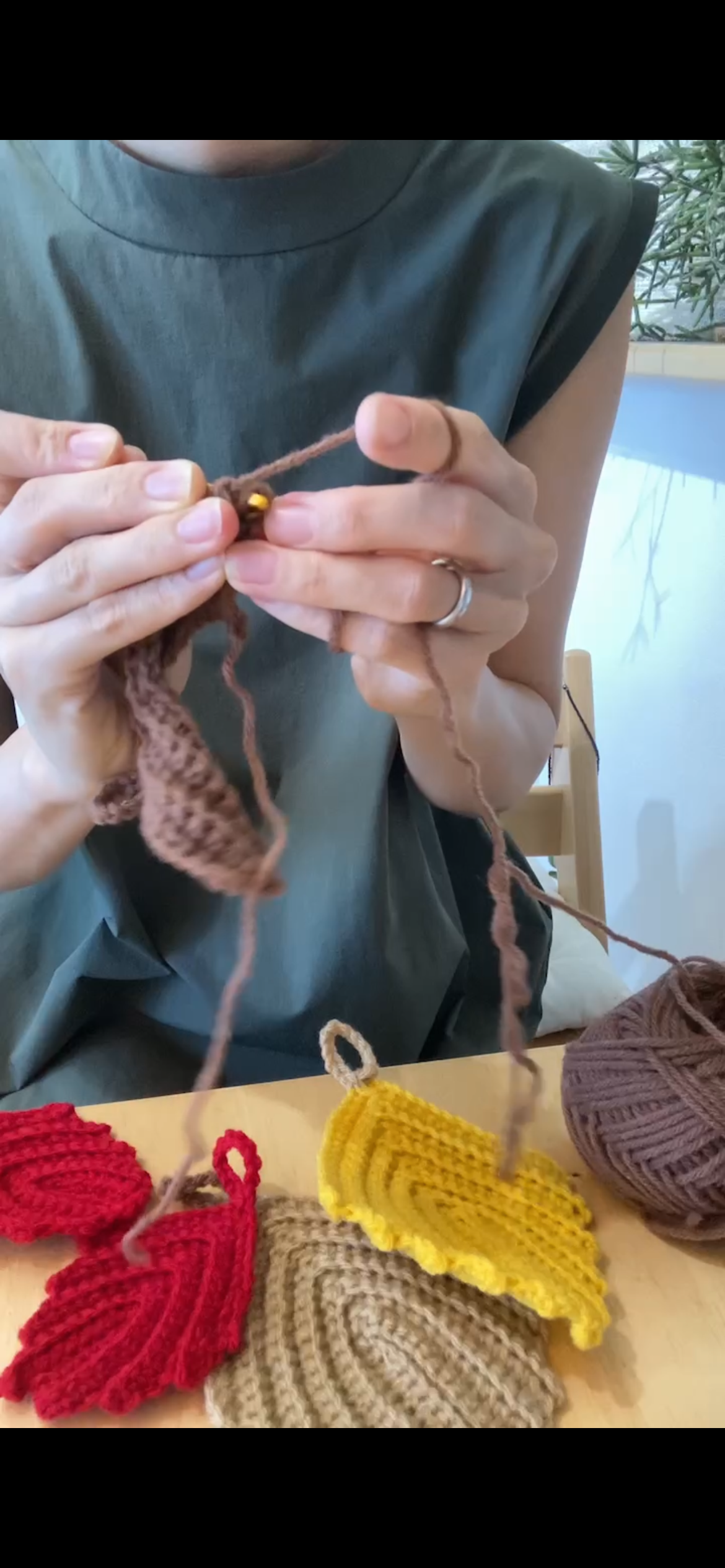 Crocheted Tea Leaf Sponge