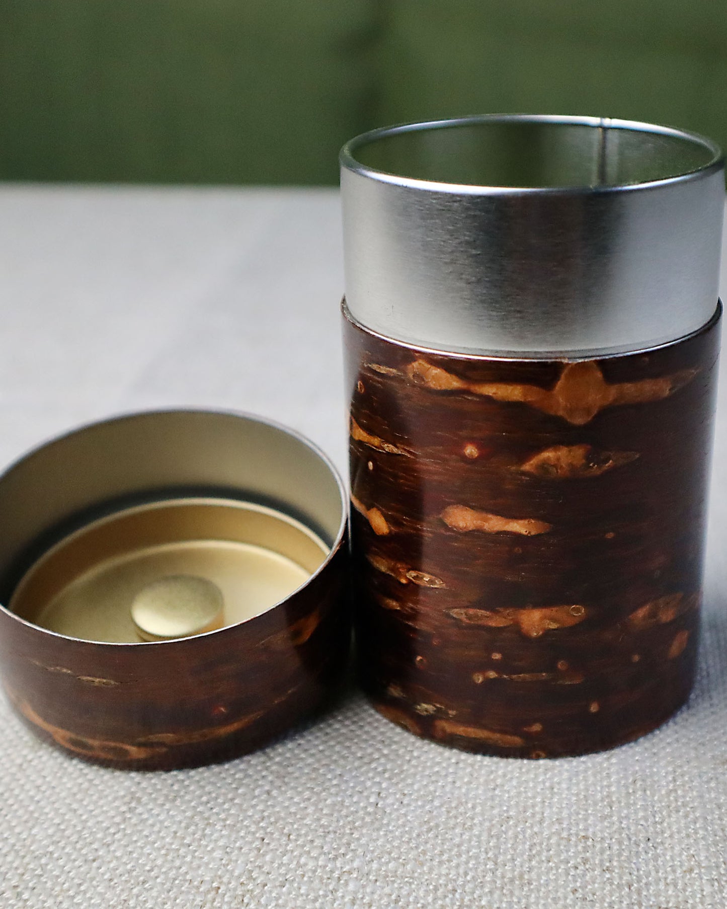 Cherry Bark Tea Caddy - Tall