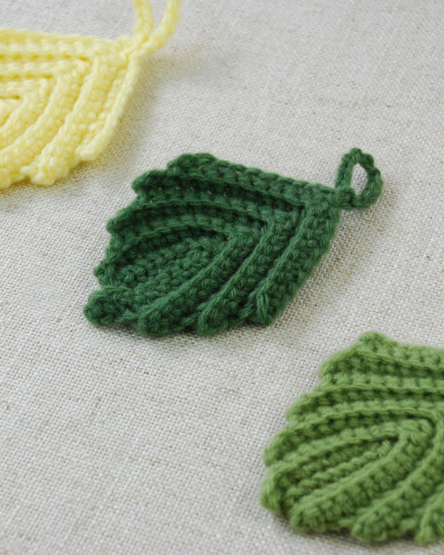 Crocheted Tea Leaf Sponge