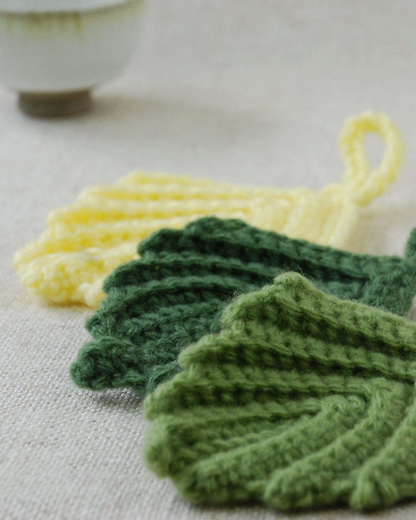 Crocheted Tea Leaf Sponge