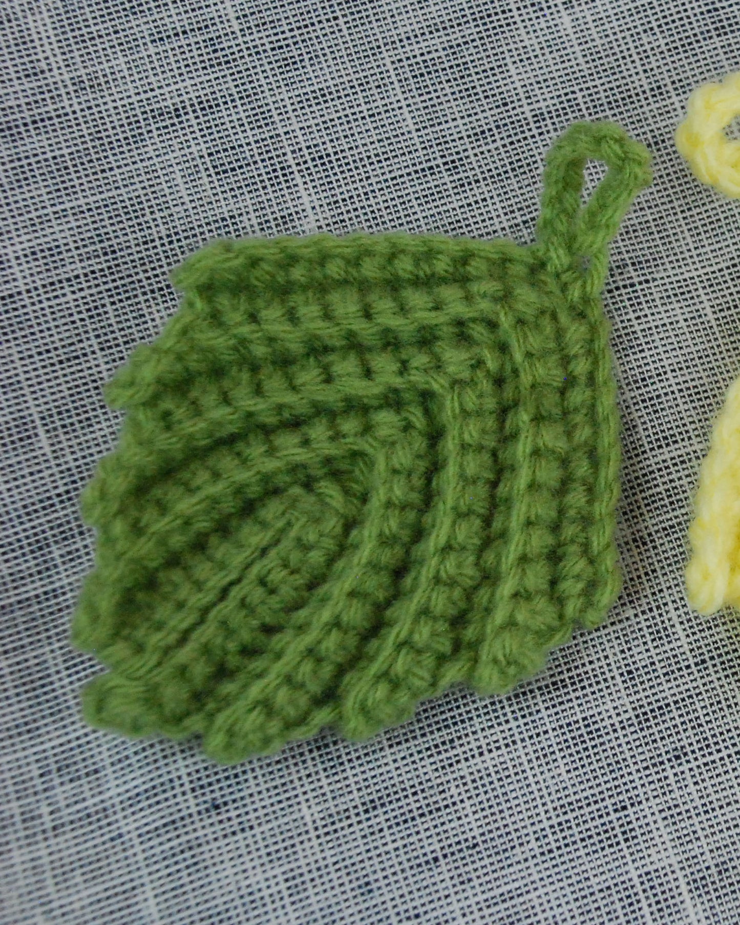 Crocheted Tea Leaf Sponge