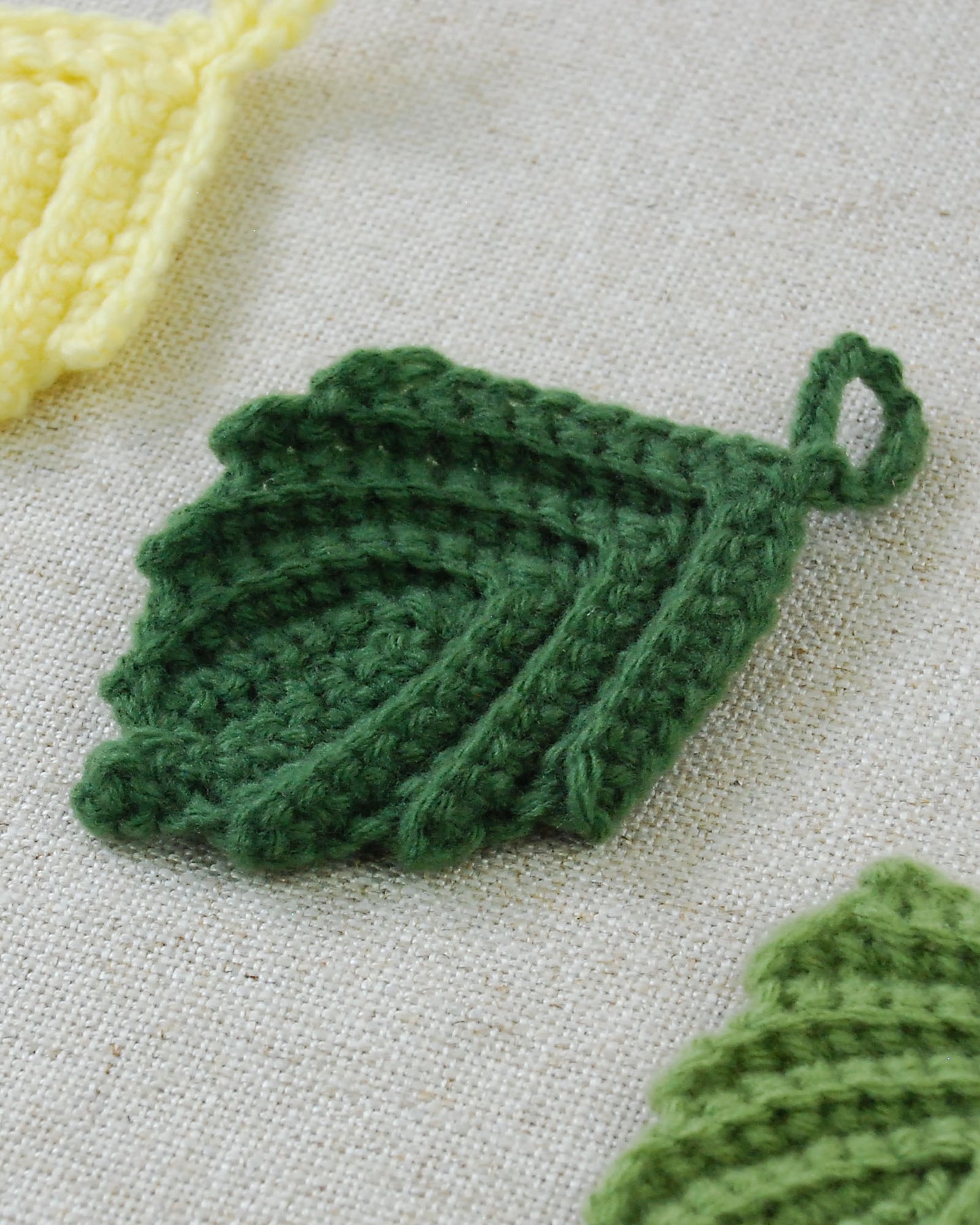 Crocheted Tea Leaf Sponge